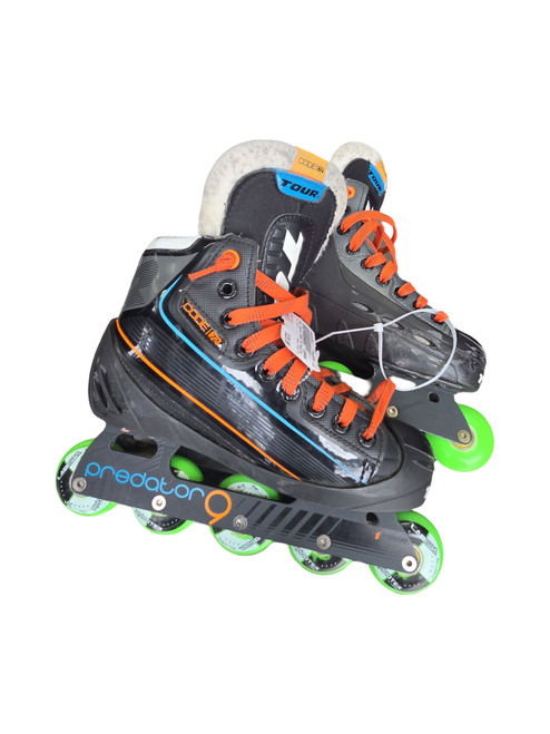 Vist Large View of Product Image Which is Used Tour Skate CODE 72 Roller Hockey Skates Black Senior 6