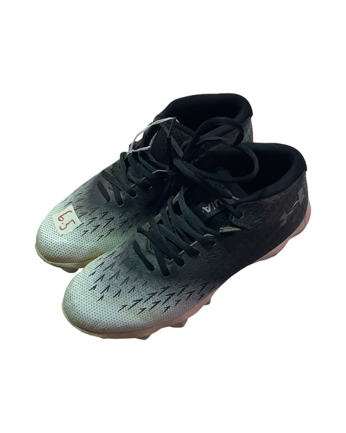 Vist Large View of Product Image Which is Used Under Armour Adult FB Cleats Black Senior 6.5