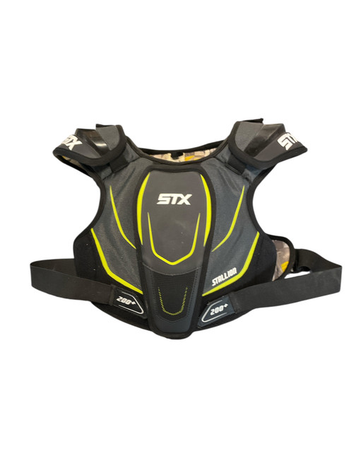 Vist Large View of Product Image Which is Used STX STALLION 200+ Lacrosse Shoulder Pads None LG