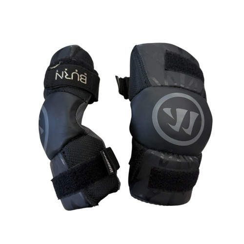 Vist Large View of Product Image Which is Used Warrior ARM PADS Lacrosse Arm Pads/Guards Black Youth