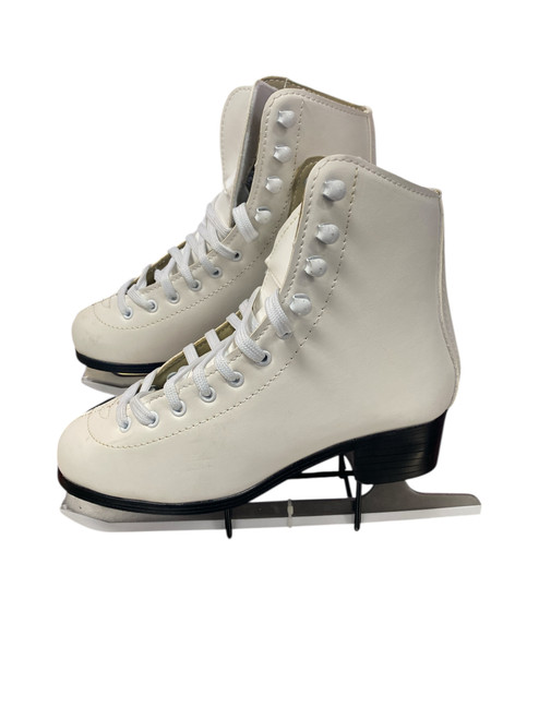 Vist Large View of Product Image Which is Used American Athletic FIGURE SKATE WomensFigure Skate White Senior 5