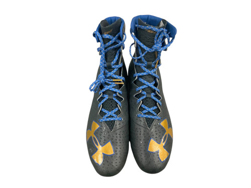 Vist Large View of Product Image Which is USED Under Armour 45015389640 Adult FB Cleats Grey Senior 11.5