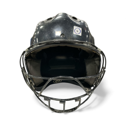 Vist Large View of Product Image Which is Used Wilson A5250 6 1/8 - 7 1/4 Batting Helmet w/Mask Black MD