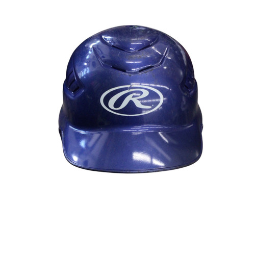 Vist Large View of Product Image Which is Used Rawlings BASEBALL HELMET Batting Helmet No Mask Royal Blue SM
