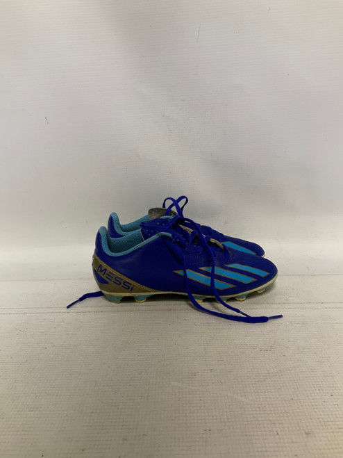 Vist Large View of Product Image Which is Used Adidas Soccer Cleats Royal Blue Junior 03.5