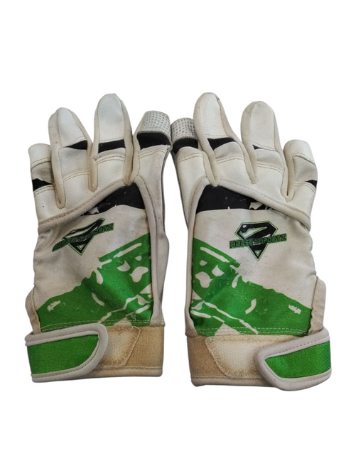 Vist Large View of Product Image Which is Used BB/SB Batting Gloves White LG