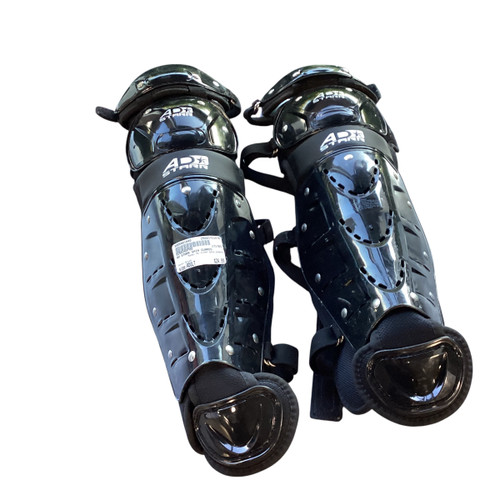 Vist Large View of Product Image Which is Used AD STARR SHIN GUARDS Catchers Leg Guards Black Adult