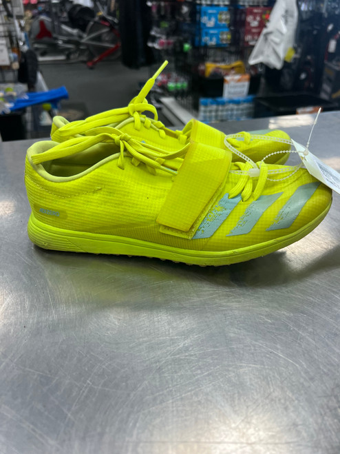 Vist Large View of Product Image Which is Used Adidas ADIZERO JUMP SPIKES Track & Field Cleats Adult Yellow Senior 6.5