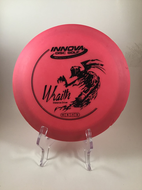 Used Innova DX WRAITH Disc Golf Driver Pink 172g 10105-S000289764 Vist Large View of Product Image Which is Used Innova DX WRAITH Disc Golf Driver Pink 172g