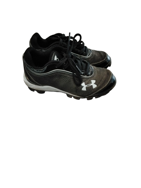 Vist Large View of Product Image Which is Used Under Armour MLB BB/SB Cleats Black Youth 11.0