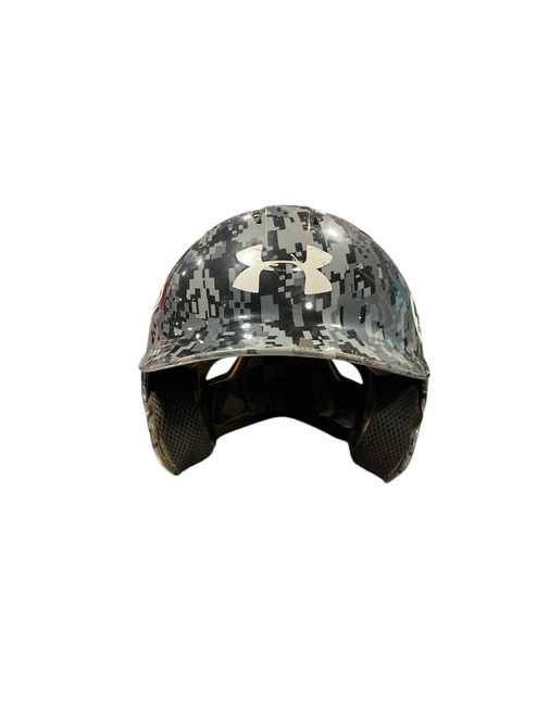 Vist Large View of Product Image Which is Used UA HELMET BLK/GRY CAMO 5 7/8-6 3/4
