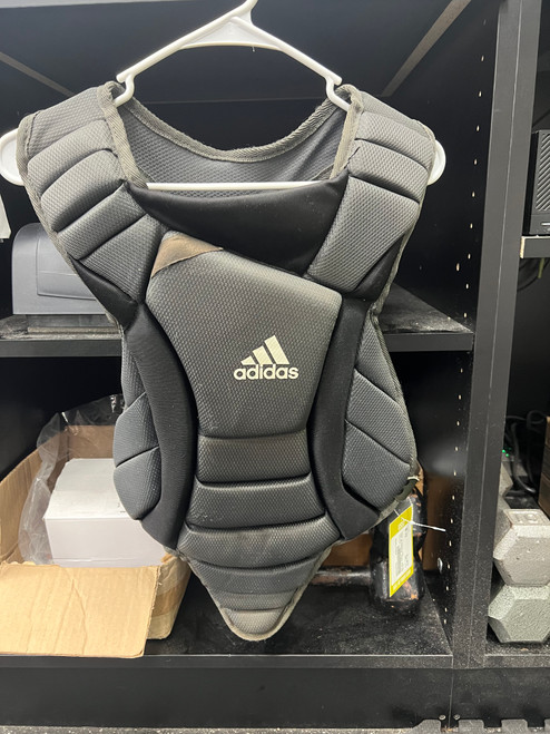 Vist Large View of Product Image Which is Used Adidas CHEST PROTECTOR NOCSAE Catchers Chest Protector Black Youth