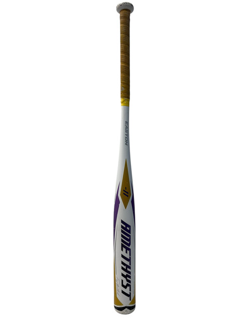 Used Easton FP22AMY BB/SB Fastpitch Bat White And Purple 30" 11835-S000197651 Vist Large View of Product Image Which is Used Easton FP22AMY BB/SB Fastpitch Bat White And Purple 30"