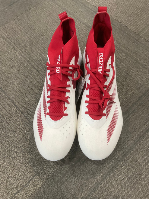 Vist Large View of Product Image Which is Used Adidas ADIZERO IMPACT PLUS Adult FB Cleats Red Senior 15