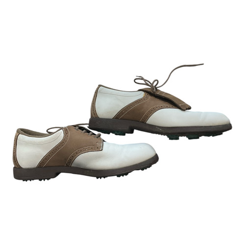 Vist Large View of Product Image Which is Used Foot Joy Mens Golf Shoes White Senior 7.5
