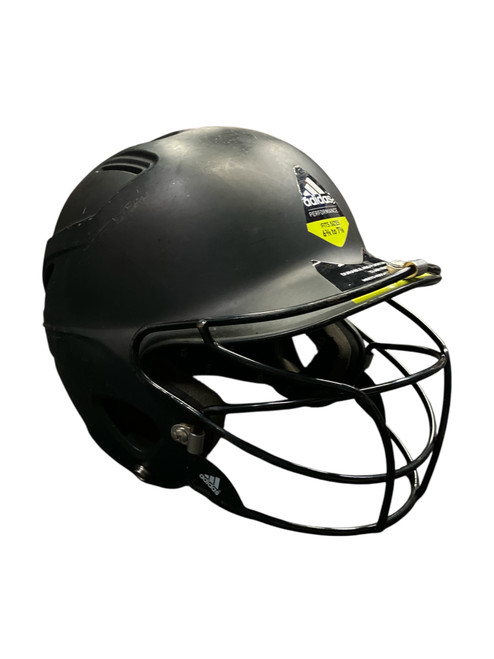 Vist Large View of Product Image Which is Used Adidas BATTING HELMET Batting Helmet w/Mask Black MD