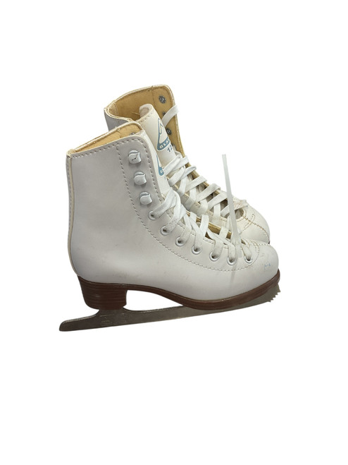 Vist Large View of Product Image Which is Used Jackson GLACIER 120 SZ Y 12 Girls Figure Skate White Youth 12.0