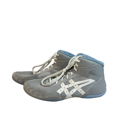 Vist Large View of Product Image Which is Used Asics Wrestling Shoes Carolina Blue Junior 05