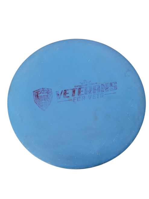 Vist Large View of Product Image Which is Used Dynamic Discs WARDEN VETS FOR VETS Disc Golf Putter Royal Blue