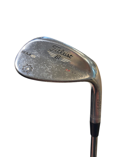 Vist Large View of Product Image Which is Used Titleist SM6 54/08 M GRIND Golf Wedge Mens RH 54 Degree