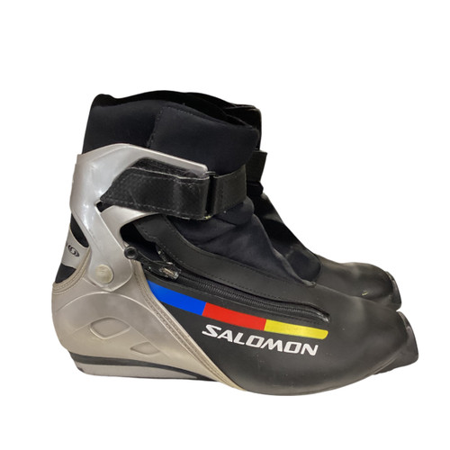 Vist Large View of Product Image Which is Used Salomon Mens SNS XC Ski Boots Grey M 08.5-09 / W 09-09.5