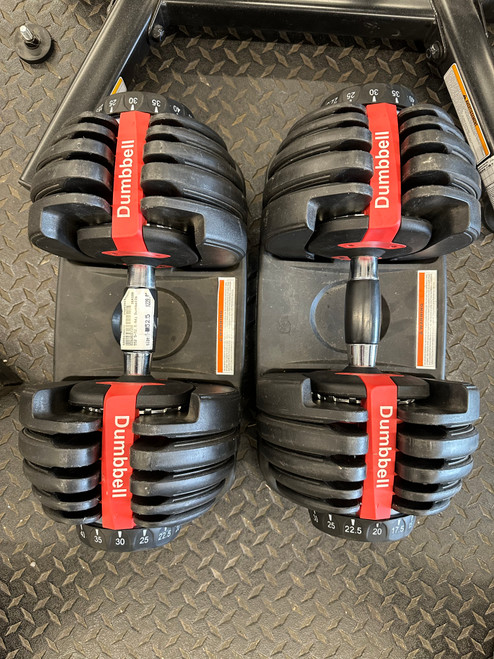Vist Large View of Product Image Which is Used Hydra SelektIT Adj Dumbbells 5-55 LB