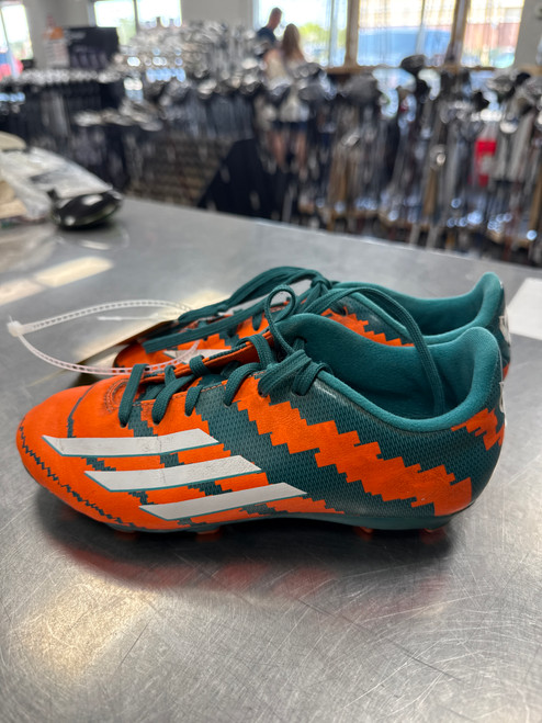 Vist Large View of Product Image Which is Used Adidas Soccer Cleats Orange Junior 02