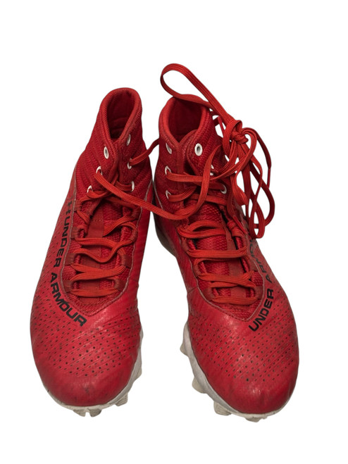 Vist Large View of Product Image Which is Used Under Armour HIGHLIGHT 2 RM 3027300-600 Mens Football Cleats Red Size 6.5
