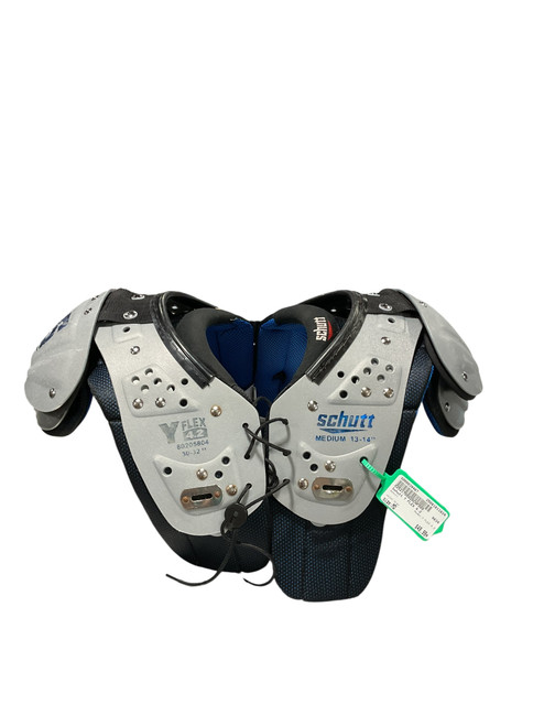 Vist Large View of Product Image Which is Used Schutt Y FLEX 4.2 FB Shoulder Pads Grey MD