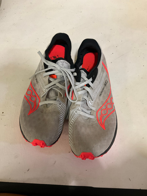 Vist Large View of Product Image Which is Used Saucony CROSS COUNTRY Track & Field Cleats Adult White Senior 7.5