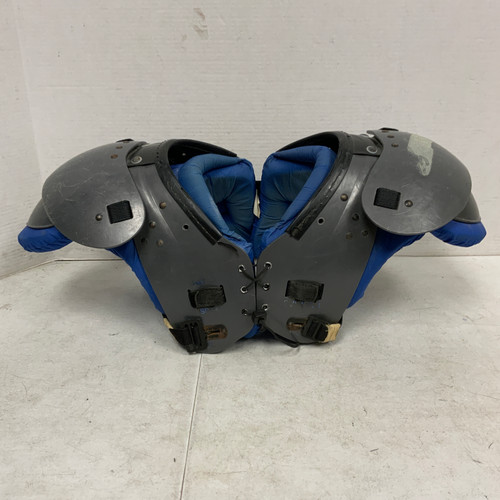Vist Large View of Product Image Which is Used PRO DOWN HAWK FB Shoulder Pads Royal Blue 2X