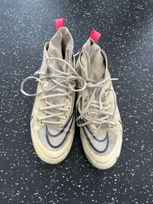 Vist Large View of Product Image Which is Used Nike LAX Cleats Mens White Senior 8