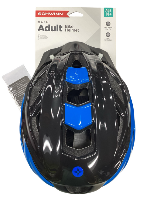 Vist Large View of Product Image Which is Used Schwinn DASH ADULT HELMET Bike Helmet Royal Blue One Size