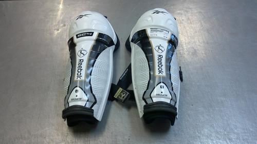 Vist Large View of Product Image Which is Used Reebok SC4 Senior Shin Guards White 13"
