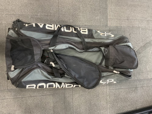 Vist Large View of Product Image Which is Used BoomBah BASEBALL WHEELED BAG BB/SB Player Wheeled Bag Grey