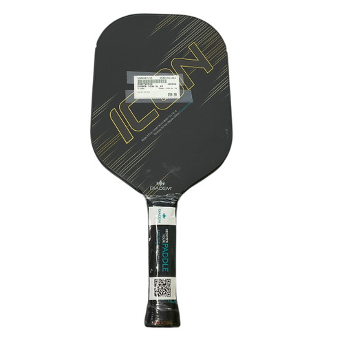 Vist Large View of Product Image Which is Used Diadem ICON XL V2 Pickleball Racquet Black