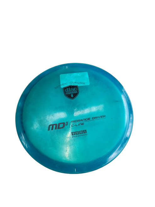 Vist Large View of Product Image Which is Used Discmania MD-3 C-LINE Disc Golf Mid Range Royal Blue