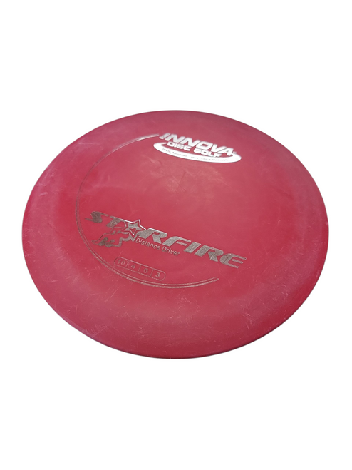 Vist Large View of Product Image Which is Used Innova DX STARFIRE Disc Golf Driver Red
