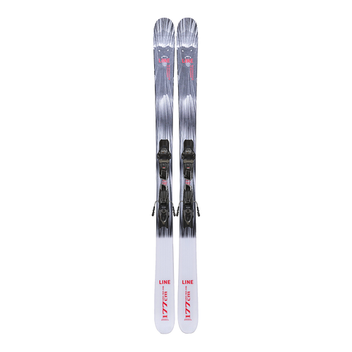 Vist Large View of Product Image Which is New Line Honey Badger 2026 Skis with Quikclik Bindings- 172cm