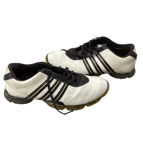 Vist Large View of Product Image Which is Used Adidas Mens Golf Shoes White Senior 10
