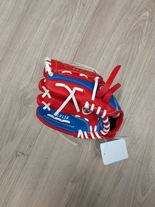 Vist Large View of Product Image Which is Used Rawlings PLAYER SERIES BB/SB Glove LH Throw Red 9"