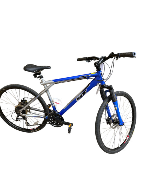 Vist Large View of Product Image Which is Used GT OUTPOST Mountain Bike Mens Navy Blue  - MD Frame