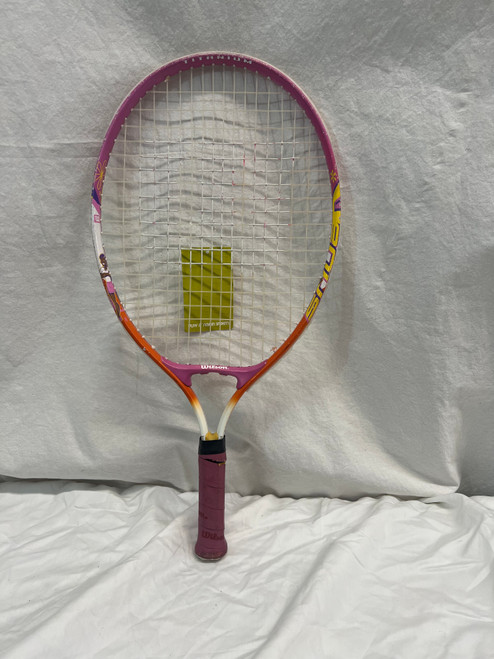 Vist Large View of Product Image Which is Used Wilson VENUS SERENA Junior Tennis Racquet Pink 21"
