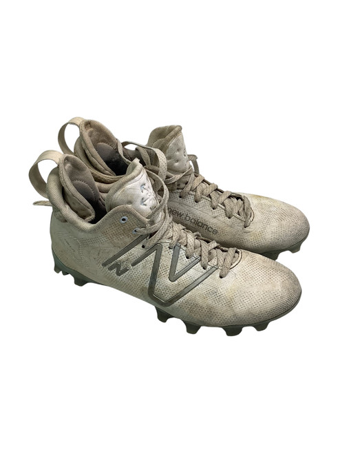 Vist Large View of Product Image Which is Used New Balance LAX Cleats Mens Silver Senior 9