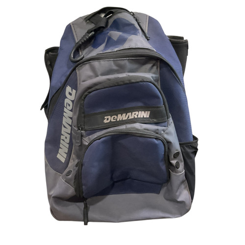 Vist Large View of Product Image Which is Used Demarini 2 BAT BACKPACK BLK/BLU BB/SB Player Backpack Black