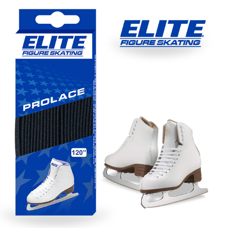 Vist Large View of Product Image Which is New ELITE PRO FIGURE SKATE LACES BLK 110"