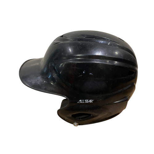 Vist Large View of Product Image Which is Used All Star BH3010 5 7/8 6 3/4 Batting Helmet No Mask Black One Size