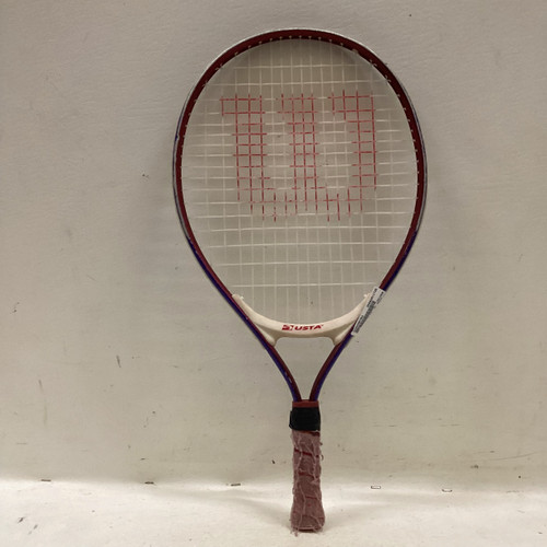 Vist Large View of Product Image Which is Used Wilson USTA Junior Tennis Racquet Red 21"