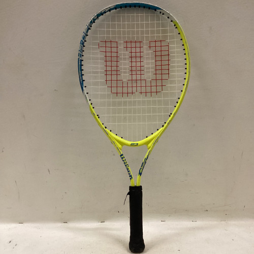 Vist Large View of Product Image Which is Used Wilson US OPEN 19 Junior Tennis Racquet Yellow 23"