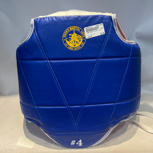 Vist Large View of Product Image Which is Used Martial Arts Chest Guard Royal Blue LG